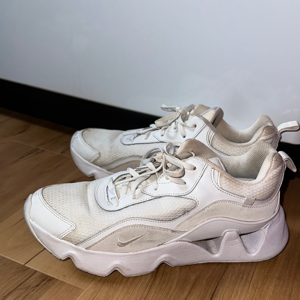 Nike White Chunky Sneakers Modern Design